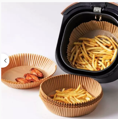 Papel Protector Antiadherente para Air Fryer - Set de Revestimientos Desechables